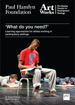 ‘What do you need?’ Learning approaches for artists working in participatory settings