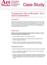 ArtWorks Case Study: Community Out of Bounds – Arts and Communities