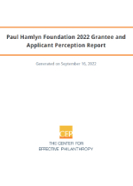 Grantee and Applicant Perception Report (2022)